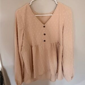 Elegant Cream Women's Top